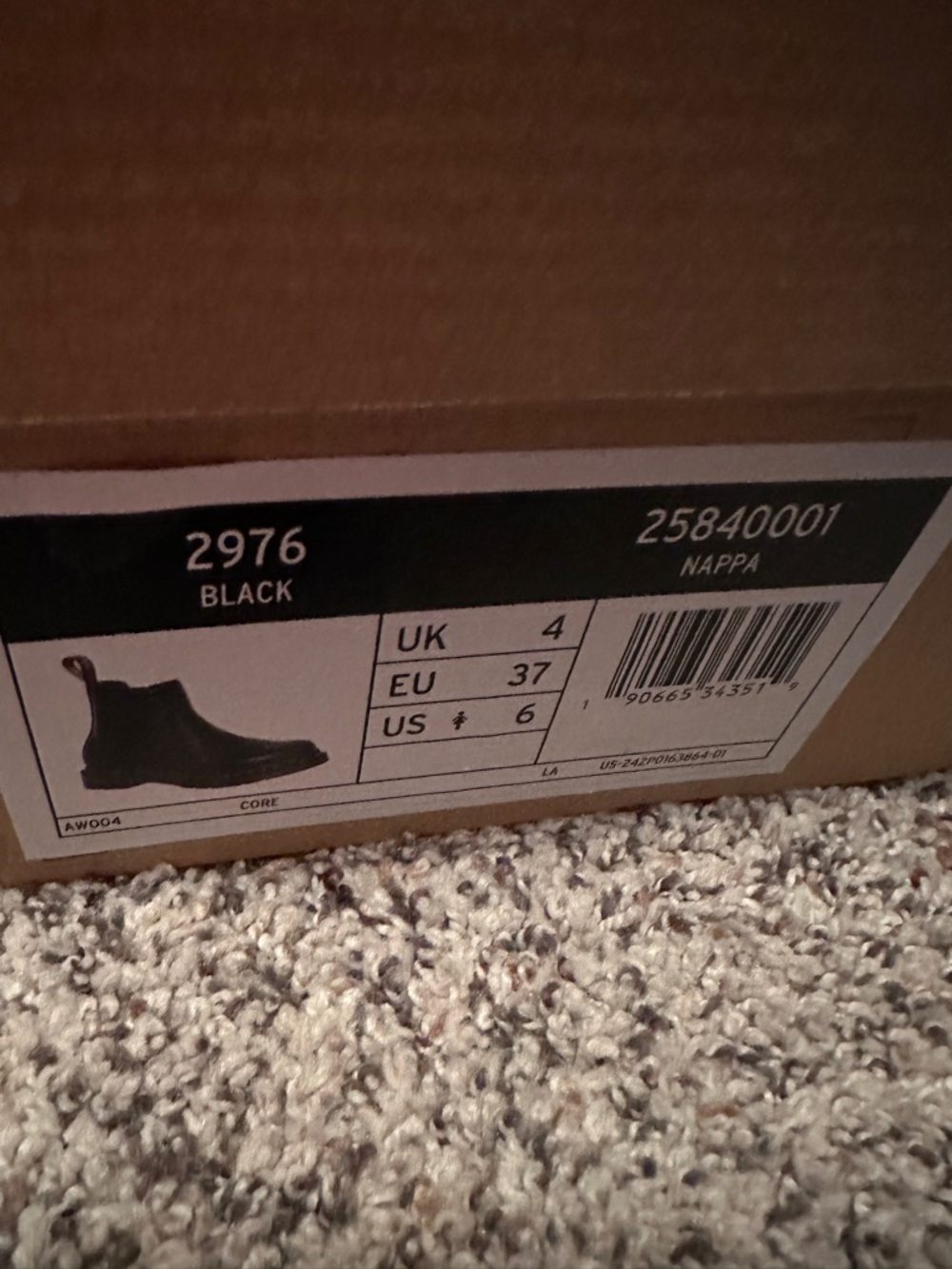 Dr. Martens Black Leather Chelsea Boots with Yellow Stitching - - Picture 2 of 8
